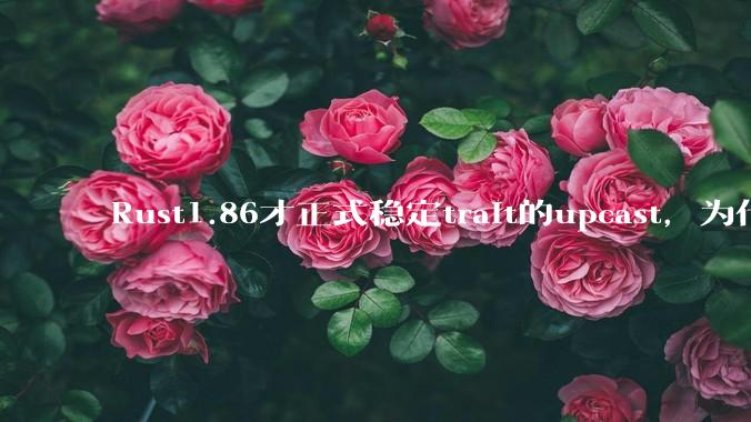 Rust1.86才正式稳定trait的upcast，为什么在rust中这个特性实现如此复杂？