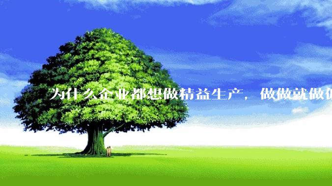 为什么企业都想做精益生产，做做就做偏了？