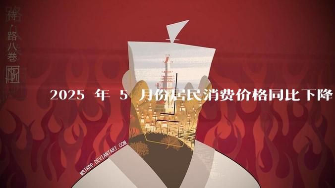 2025 年 5 月份居民消费价格同比下降 0.1%，如何看待这一数据？