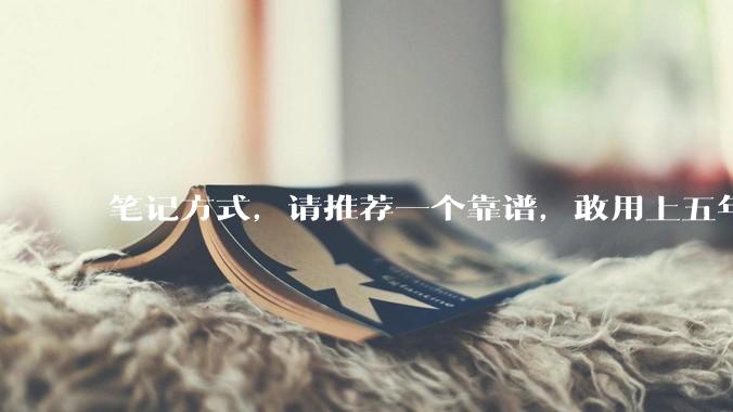 笔记方式，请推荐一个靠谱，敢用上五年都不后悔的。？