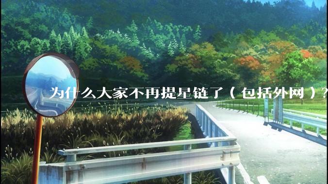 为什么大家不再提星链了（包括外网）？